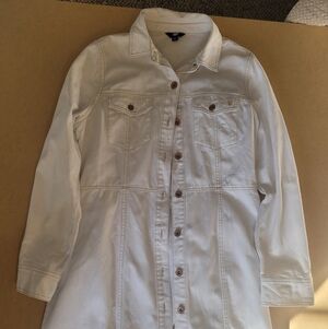 Frye Womens White Jean Dress